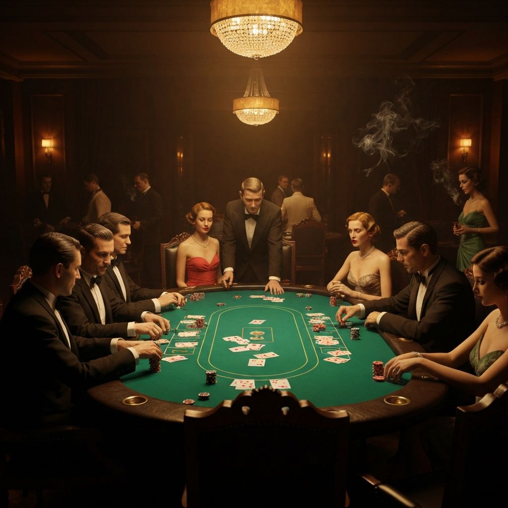 Mesa de casino vintage en Madrid